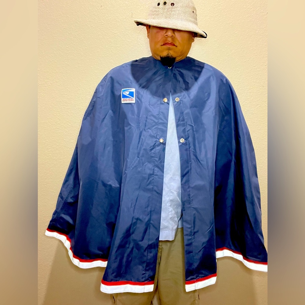 Vintage USPS rain poncho/Cape